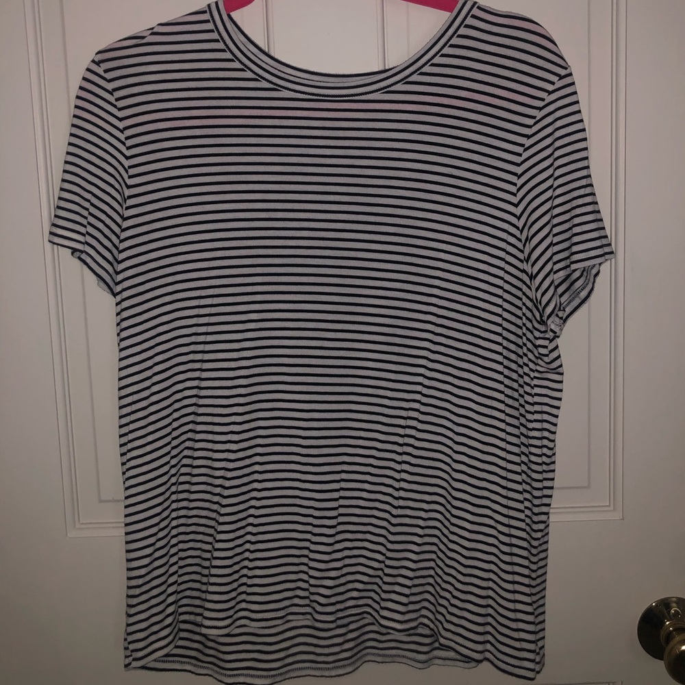 Black Striped American Eagle Soft and Sexy Shirt